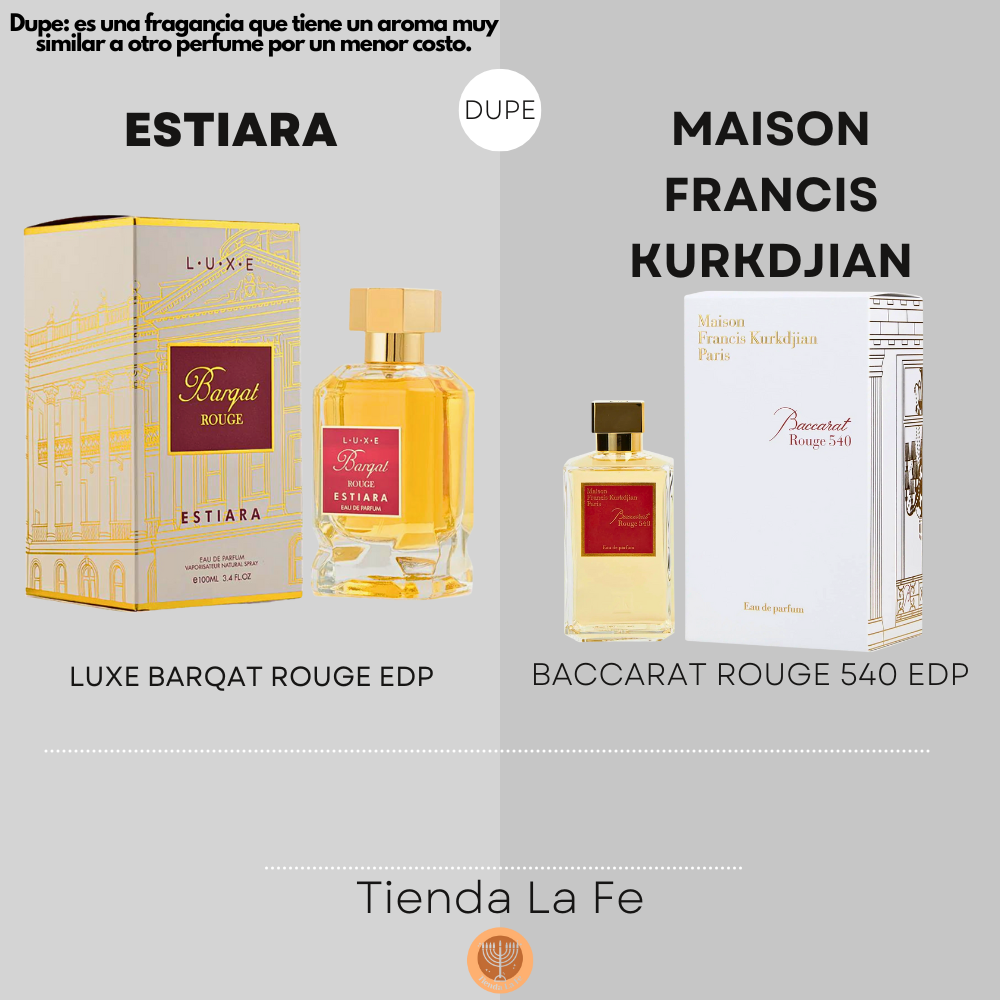ESTIARA LUXE BARQAT ROUGE EDP 100ML (U) (DUPE MAISON FRANCIS KURKDJIAN BACCARAT ROUGE 540 EDP)