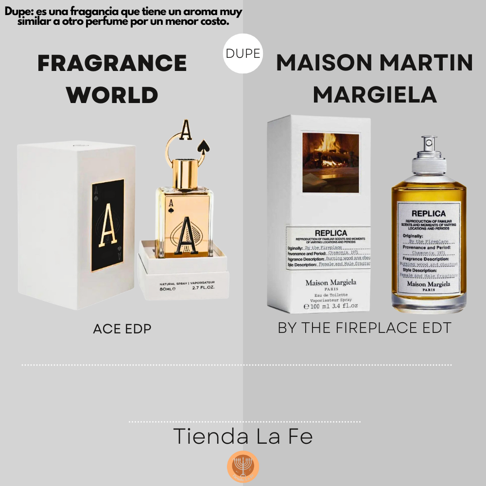 FRAGRANCE WORLD ACE EDP 80ML (U) (DUPE MAISON MARTIN MARGIELA BY THE FIREPLACE EDT)