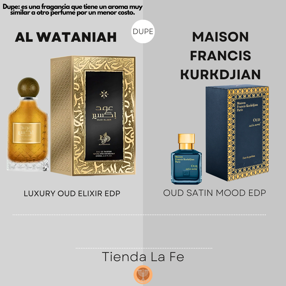 AL WATANIAH LUXURY OUD ELIXIR EDP 100ML (U) (DUPE MAISON FRANCIS KURKDJIAN OUD SATIN MOOD EDP)