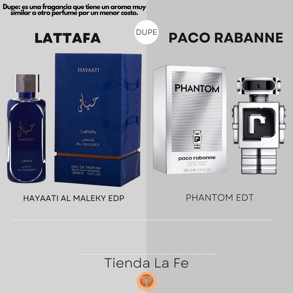LATTAFA HAYAATI AL MALEKY EDP 100ML (H) (DUPE PACO RABANNE PHANTOM EDT)
