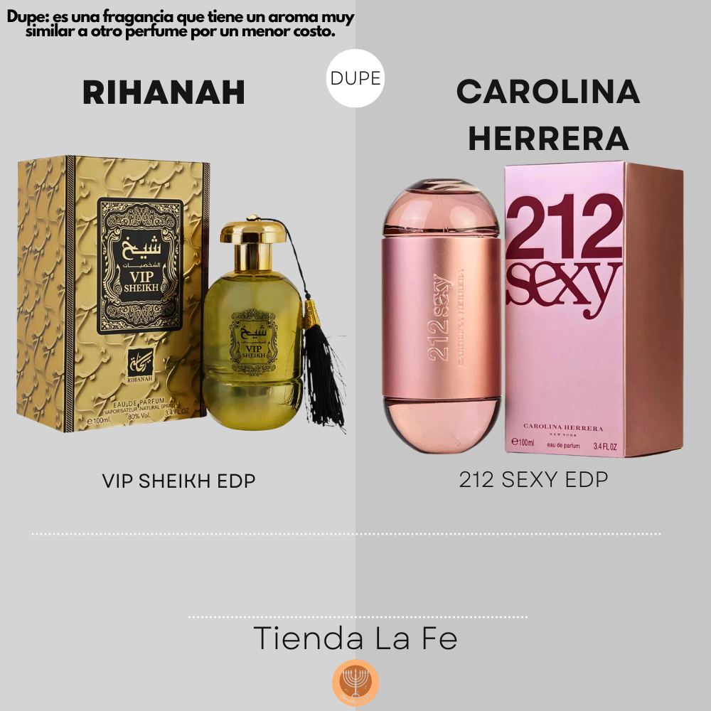 RIHANAH VIP SHEIKH EDP 100ML (M) (DUPE CAROLINA HERRERA 212 SEXY EDP)