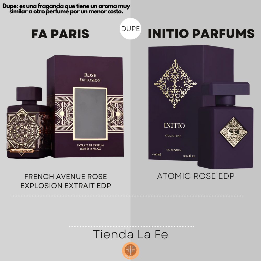 FA PARIS FRENCH AVENUE ROSE EXPLOSION EXTRAIT EDP 80ML (U) (DUPE INITIO PARFUMS PRIVES ATOMIC ROSE EDP)