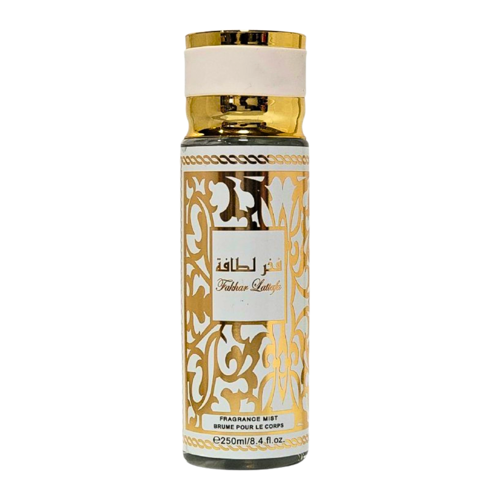 SPRAY PERFUMADO CONCENTRADO FAKHAR FAKHAR LATTAFA 250ML (M)(DUPE DE LATTAFA FAKHAR ROSE EDP 100ML)
