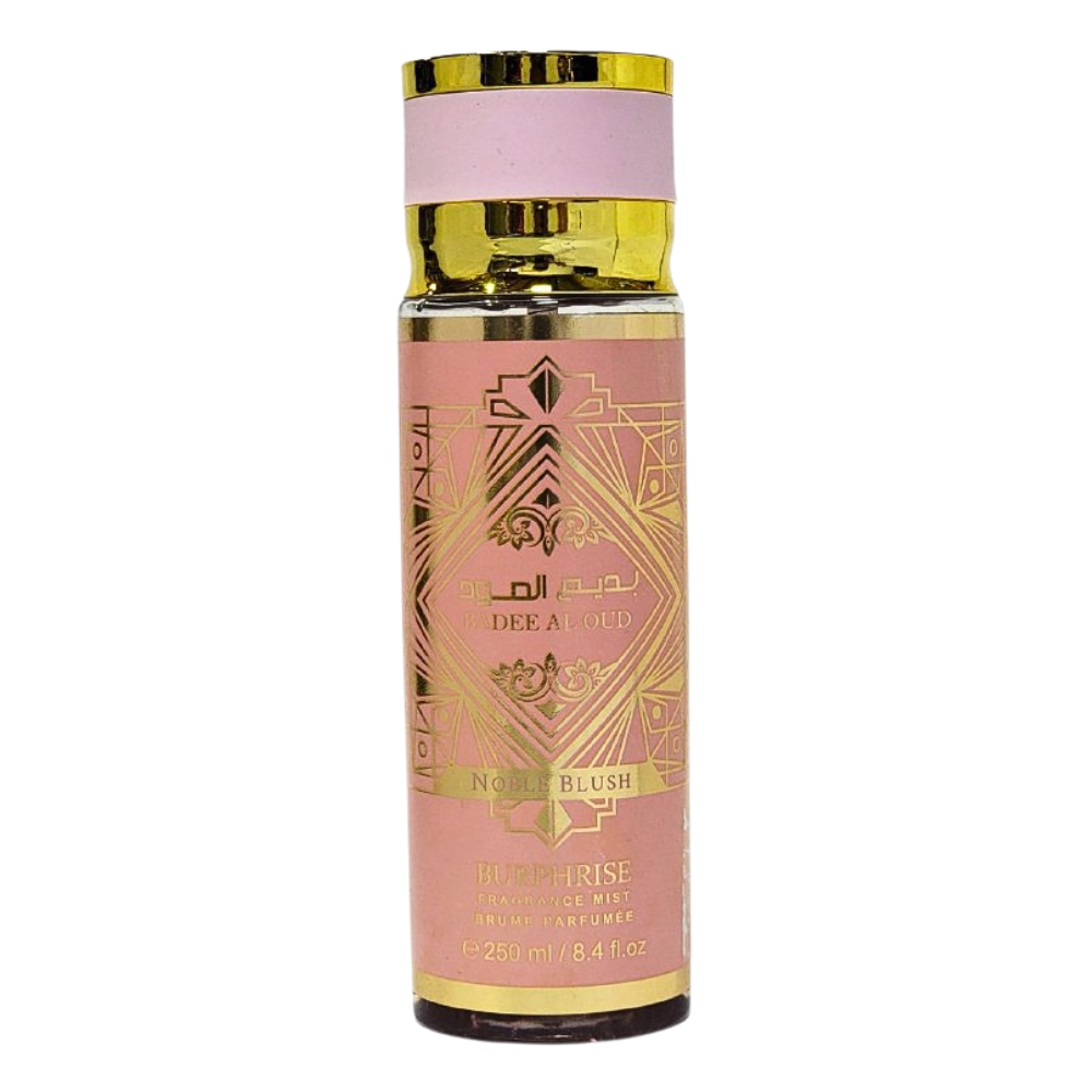 SPRAY PERFUMADO CONCENTRADO BADE AL OUD NOBLE BLUSH BURPHRISE 250ML (M) (DUPE LATTAFA BADEE AL OUD NOBLE BLUSH EDP)