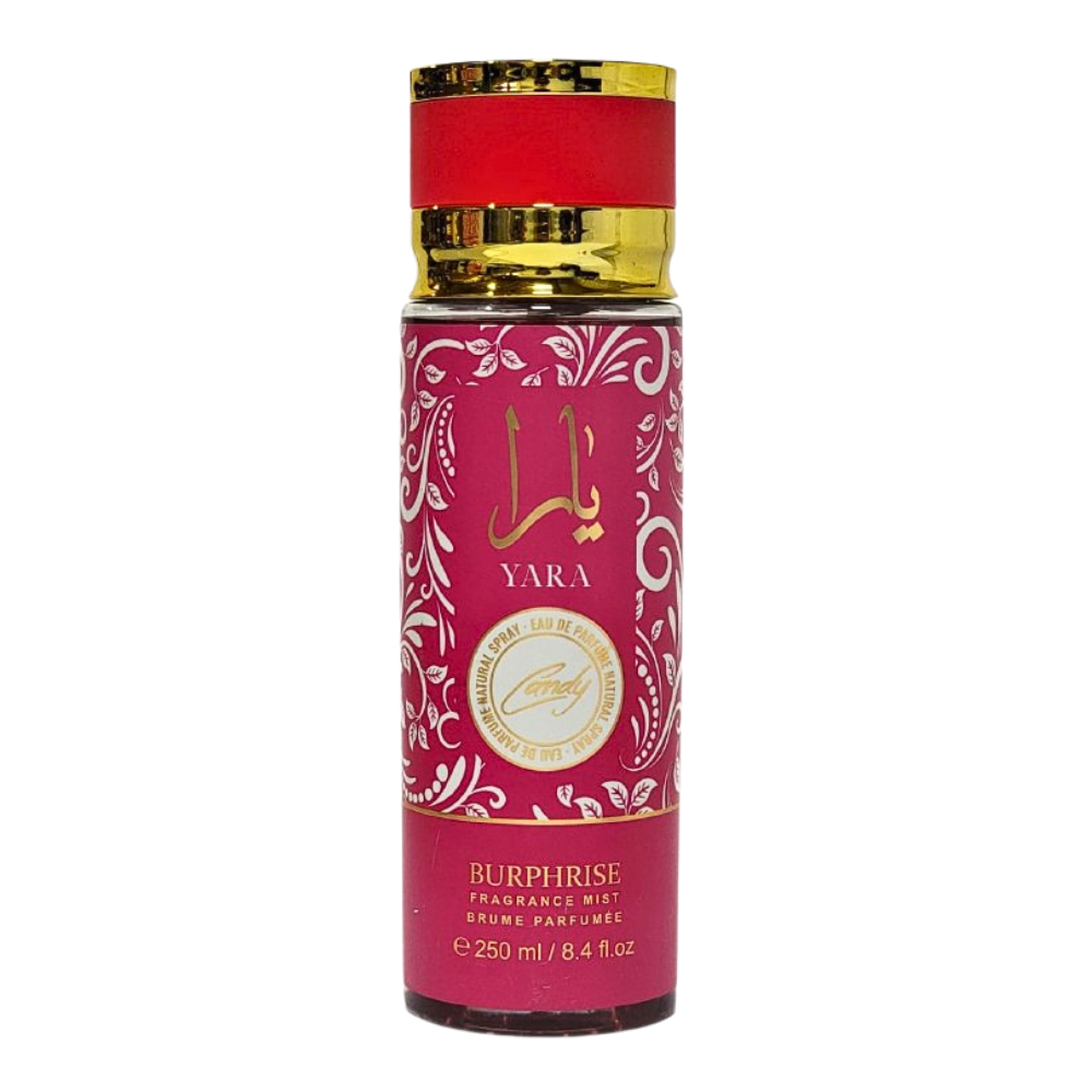 SPRAY PERFUMADO CONCENTRADO YARA CANDY BURPHRISE 250ML (M) (DUPE DE LATTAFA YARA CANDY)