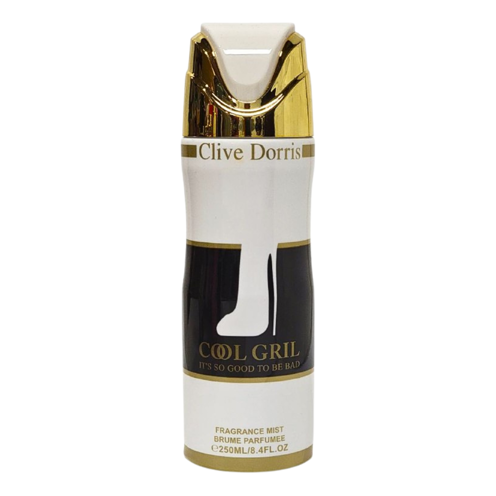 SPRAY PERFUMADO CONCENTRADO COOL GIRL ITS SO GOOD TO BE BAD CLIVE DORRIS 250ML (M)(DUPE DE CAROLINA HERRERA GOOD GIRL EDP 80ML)