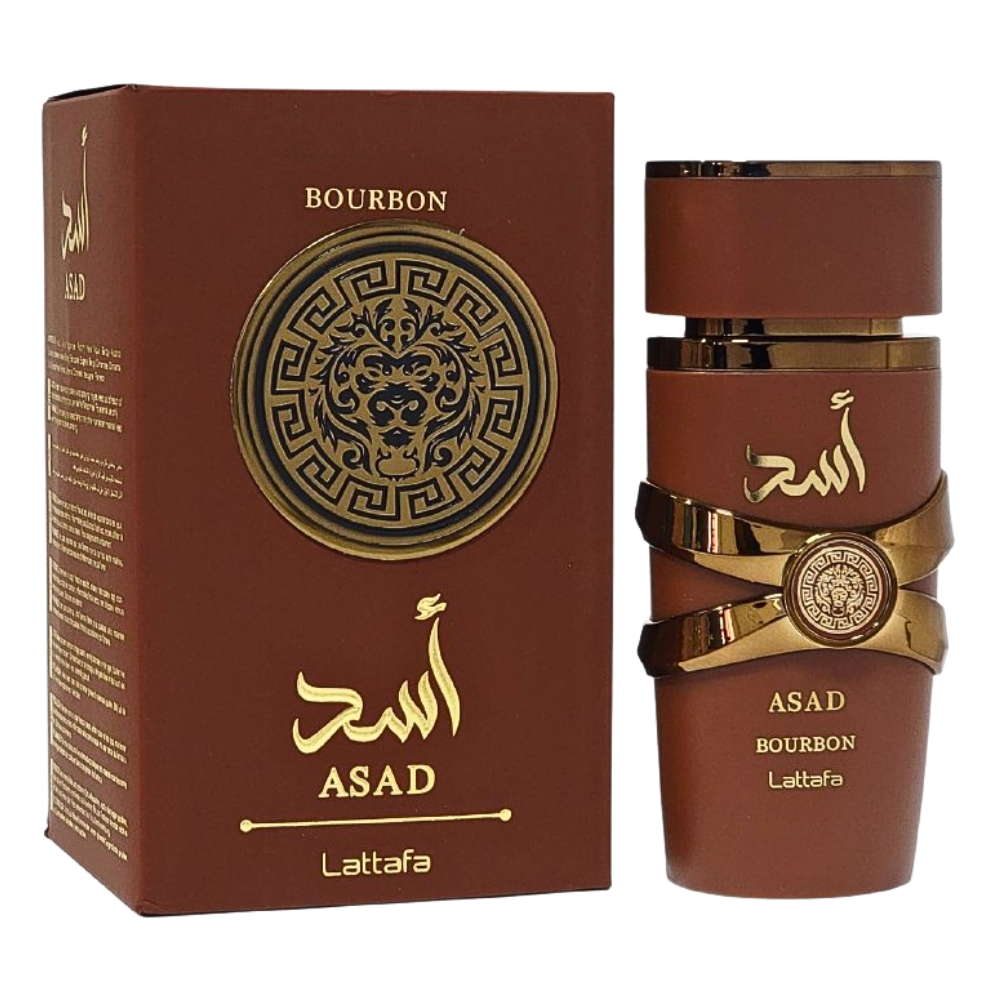 ASAD BOURBON LATTAFA ECONOMICO DE CALIDAD AAA EDP 100ML (H) PRECIO POR MAYOR ES POR CAJA COMPLETA