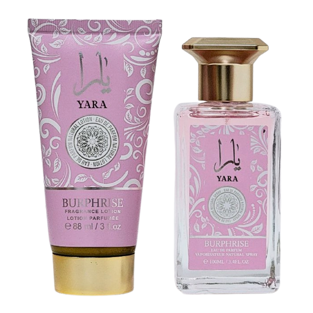 SET YARA BURPHRISE EDP 100ML, BODY LOTION 88ML (M)