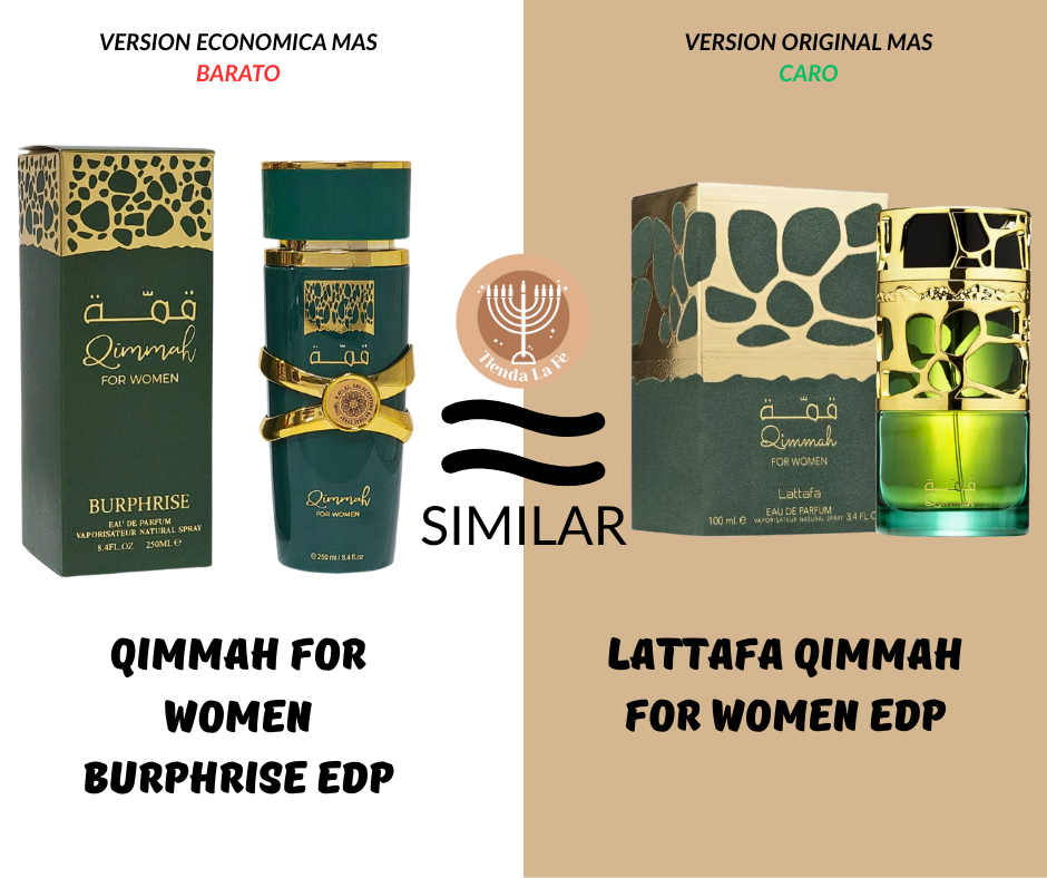 QIMMAH FOR WOMEN BURPHRISE EDP 250ML (M) (AROMA SIMILAR LATTAFA QIMMAH FOR WOMEN EDP)