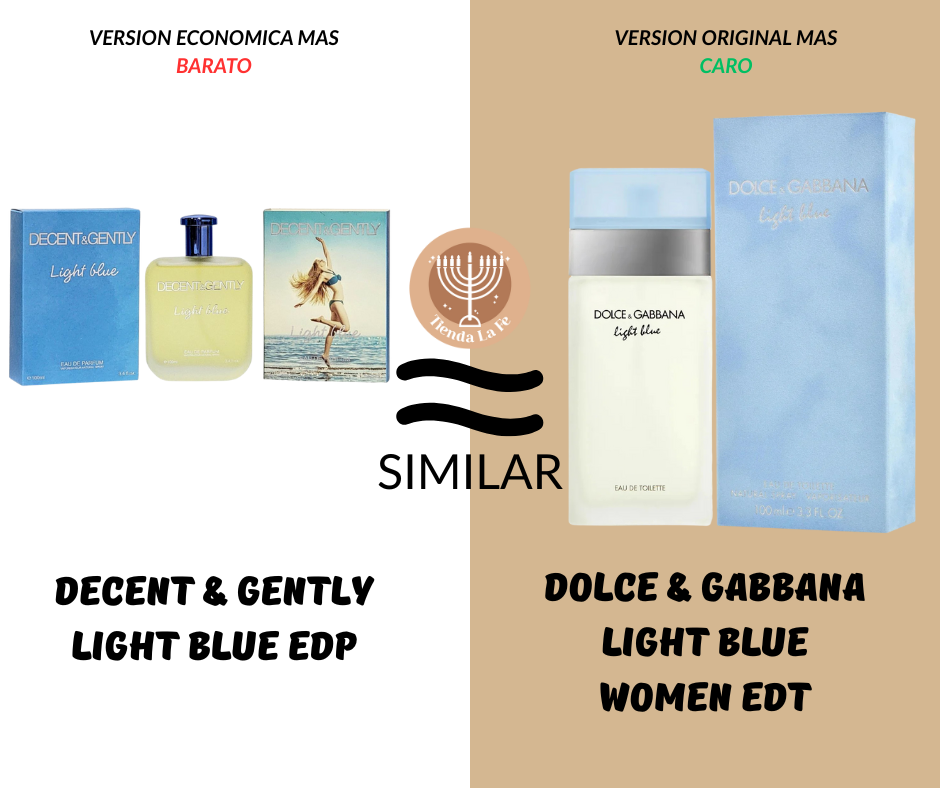 DECENT & GENTLY LIGHT BLUE EDP 100ML (M) (AROMA SIMILAR DOLCE & GABBANA LIGHT BLUE WOMEN EDT)