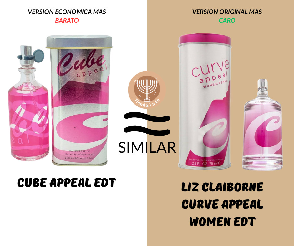 CUBE APPEAL EDP 100ML (M) (AROMA SIMILAR LIZ CLAIBORNE CURVE APPEAL WOMEN EDT)