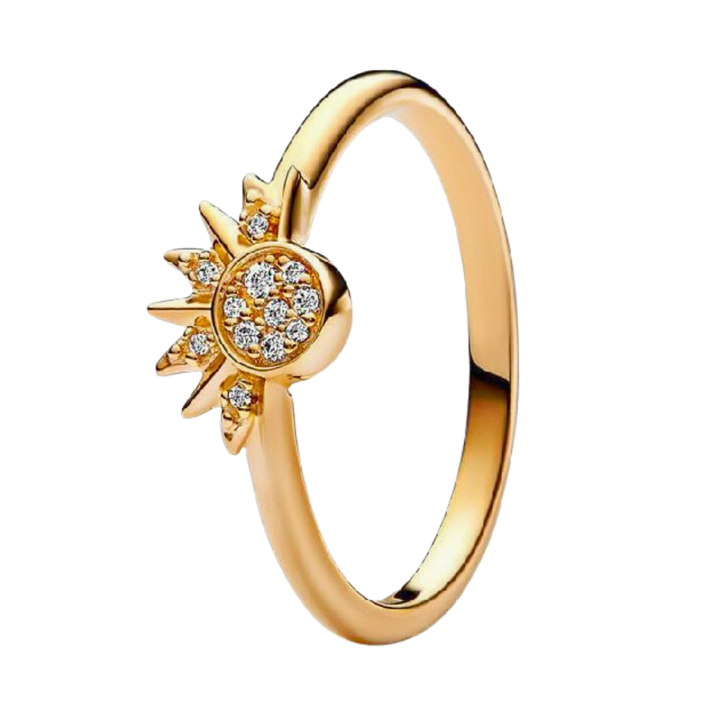 PANI2039 ANILLO SOL BAÑO DE ORO PANDORA, PLATA 9.25
