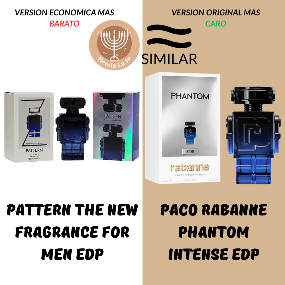 PATTERN THE NEW FRAGRANCE FOR MEN EDP 100ML (H) (AROMA SIMILAR PACO RABANNE PHANTOM INTENSE EDP)