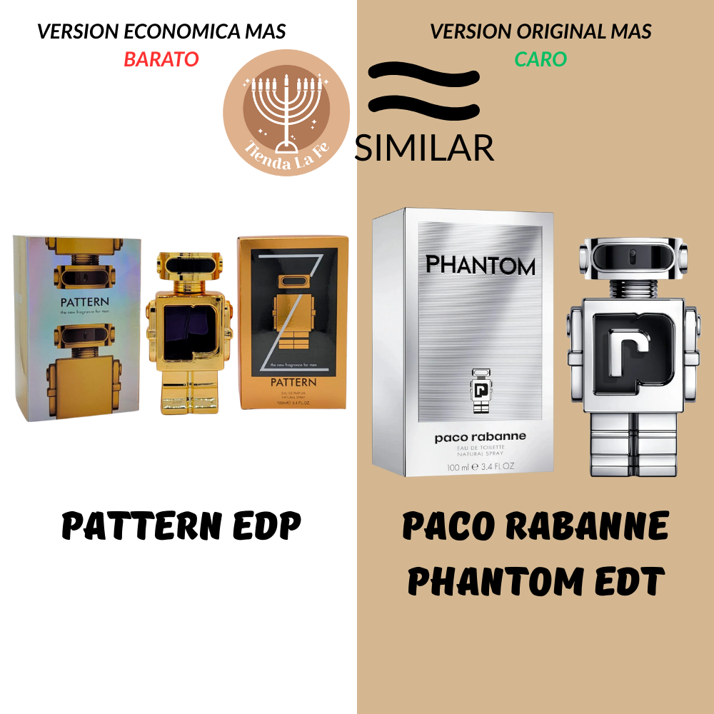 PATTERN EDP 100ML (H) (AROMA SIMILAR PACO RABANNE PHANTOM EDT)