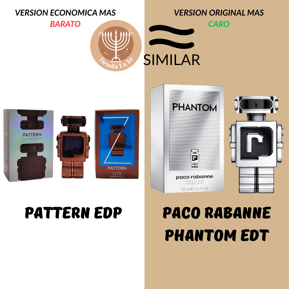 PATTERN EDP 100ML (H) (AROMA SIMILAR PACO RABANNE PHANTOM EDT)