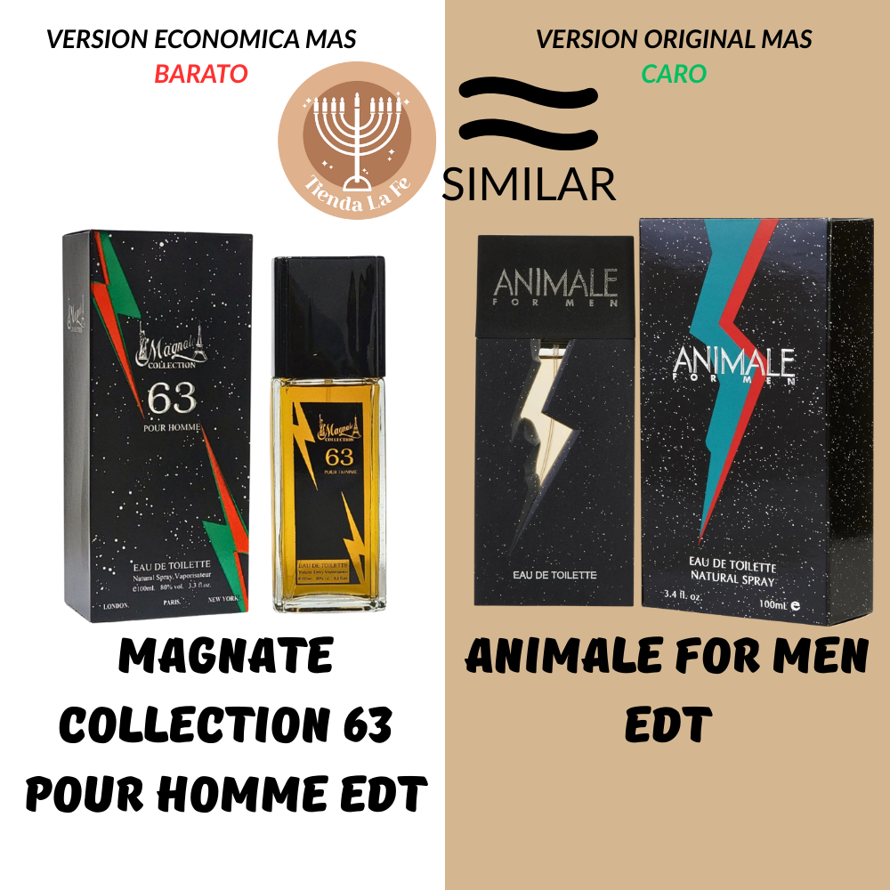 MAGNATE COLLECTION 63 POUR HOMME EDT 100ML (H) (AROMA SIMILAR ANIMALE FOR MEN EDT)