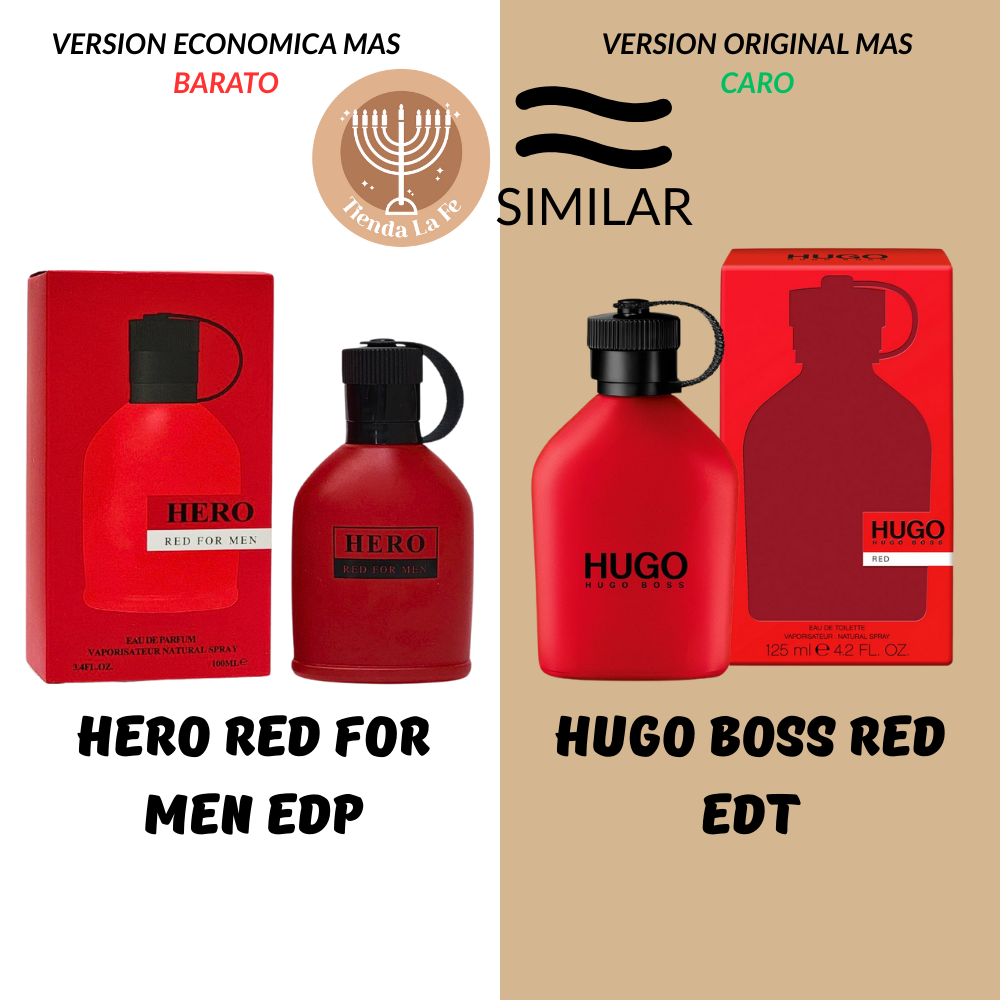 HERO RED FOR MEN EDP 100ML (H) (AROMA SIMILAR HUGO BOSS RED EDT)
