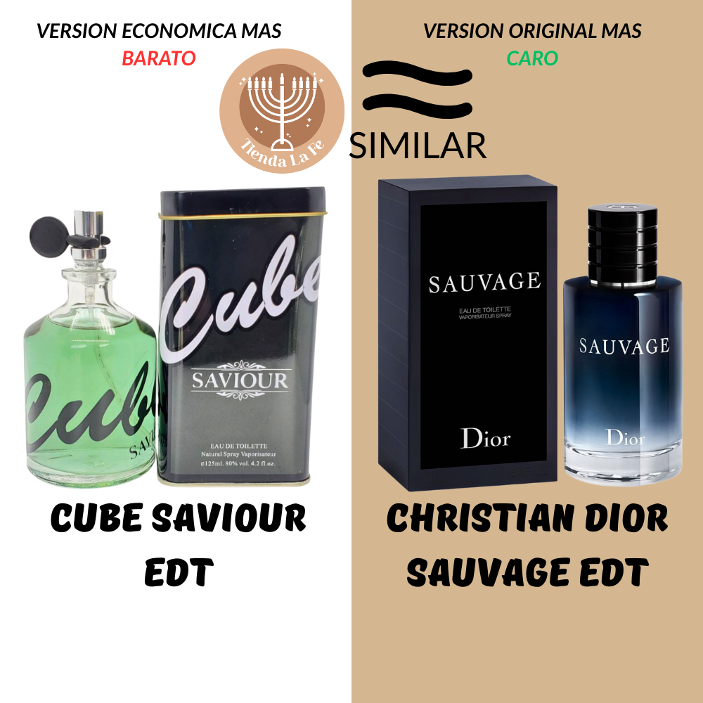 CUBE SAVIOUR EDT 125ML (H) (AROMA SIMILAR CHRISTIAN DIOR SAUVAGE EDT)