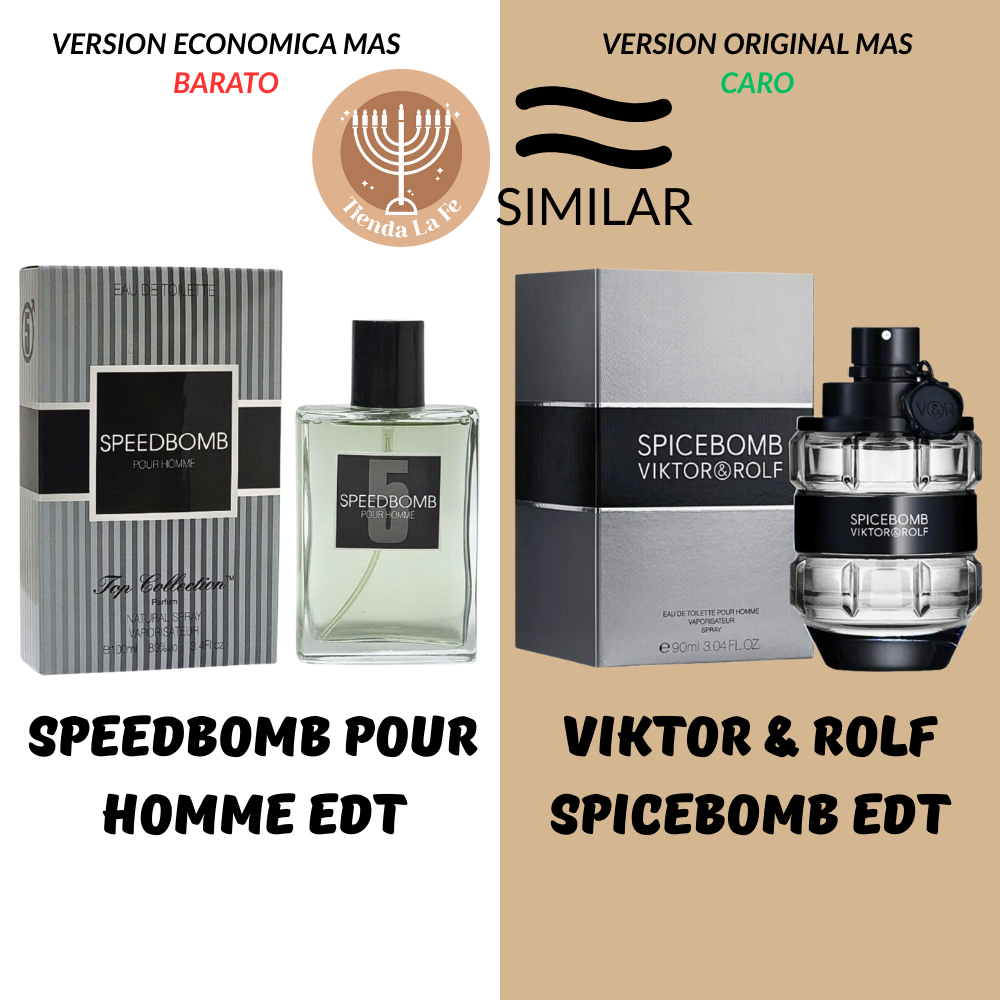 SPEEDBOMB POUR HOMME EDT 100ML (H) (AROMA SIMILAR VIKTOR & ROLF SPICEBOMB EDT)