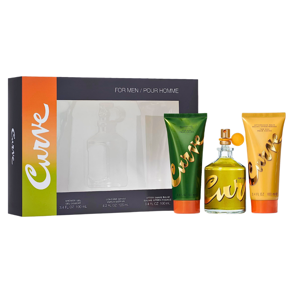 SET LIZ CLAIBORNE CURVE FOR MEN EDC 125ML, SHOWER GEL 100ML, CREMA DES