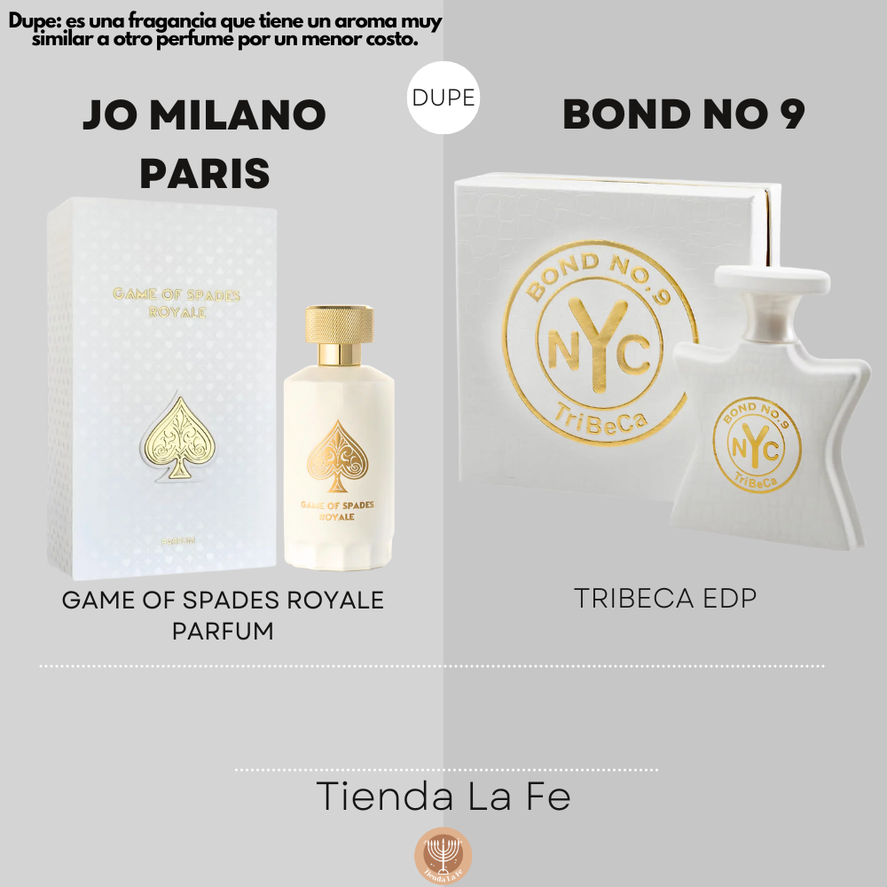 JO MILANO PARIS GAME OF SPADES ROYALE PARFUM 100ML (U) (DUPE BOND NO 9 TRIBECA EDP)