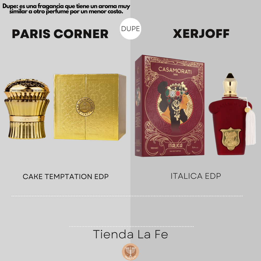 PARIS CORNER CAKE TEMPTATION EDP 100ML (M) (DUPE XERJOFF ITALICA EDP)