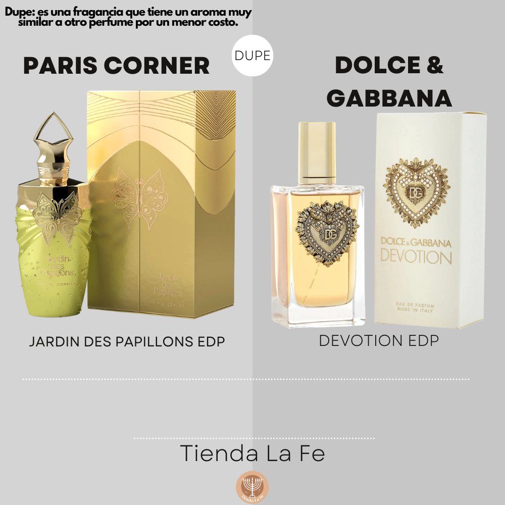 PARIS CORNER JARDIN DES PAPILLONS EDP 100ML (M) (DUPE DOLCE & GABBANA DEVOTION EDP)