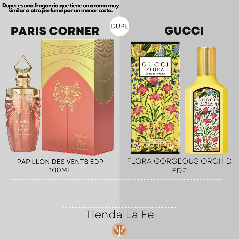PARIS CORNER PAPILLON DES VENTS EDP 100ML (M) (DUPE GUCCI FLORA GORGEOUS ORCHID EDP)