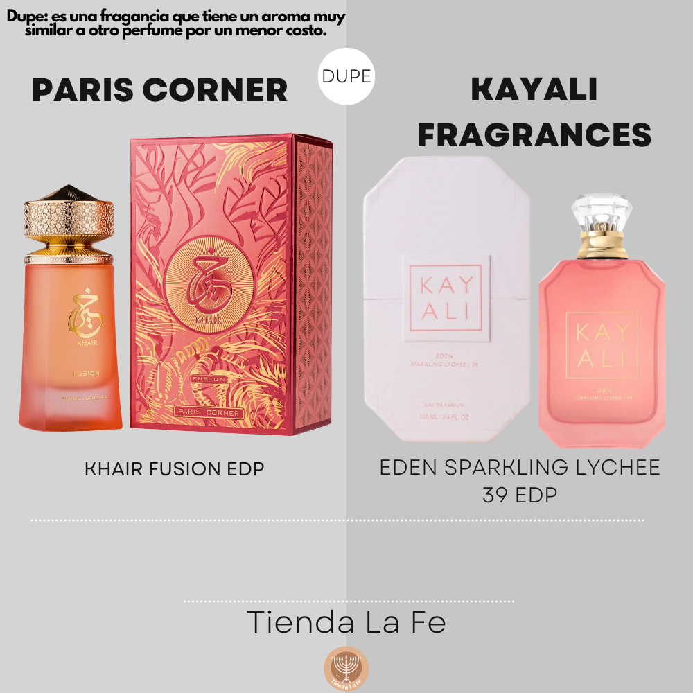 PARIS CORNER KHAIR FUSION EDP 100ML (M) (DUPE KAYALI FRAGRANCES EDEN SPARKLING LYCHEE 39 EDP)