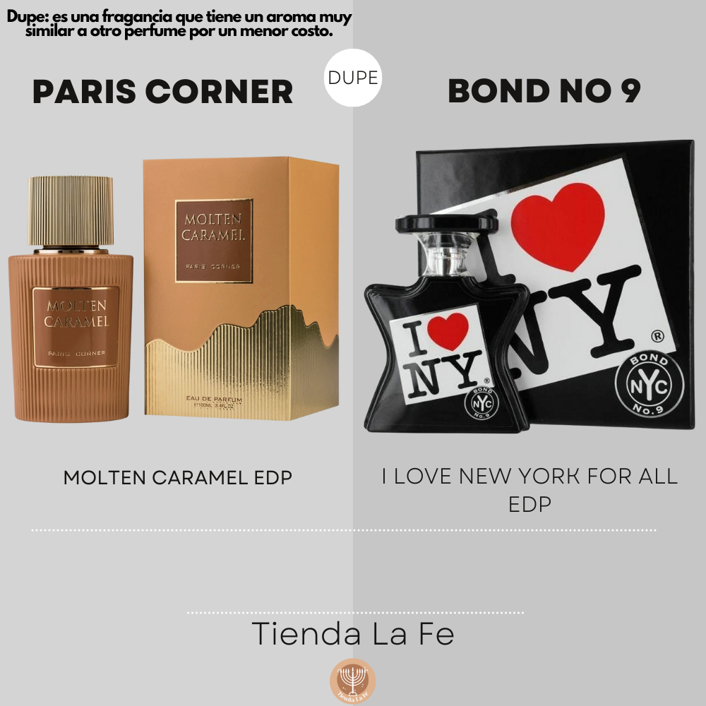 PARIS CORNER MOLTEN CARAMEL EDP 100ML (M) (DUPE BOND NO 9 I LOVE NEW YORK FOR ALL EDP)