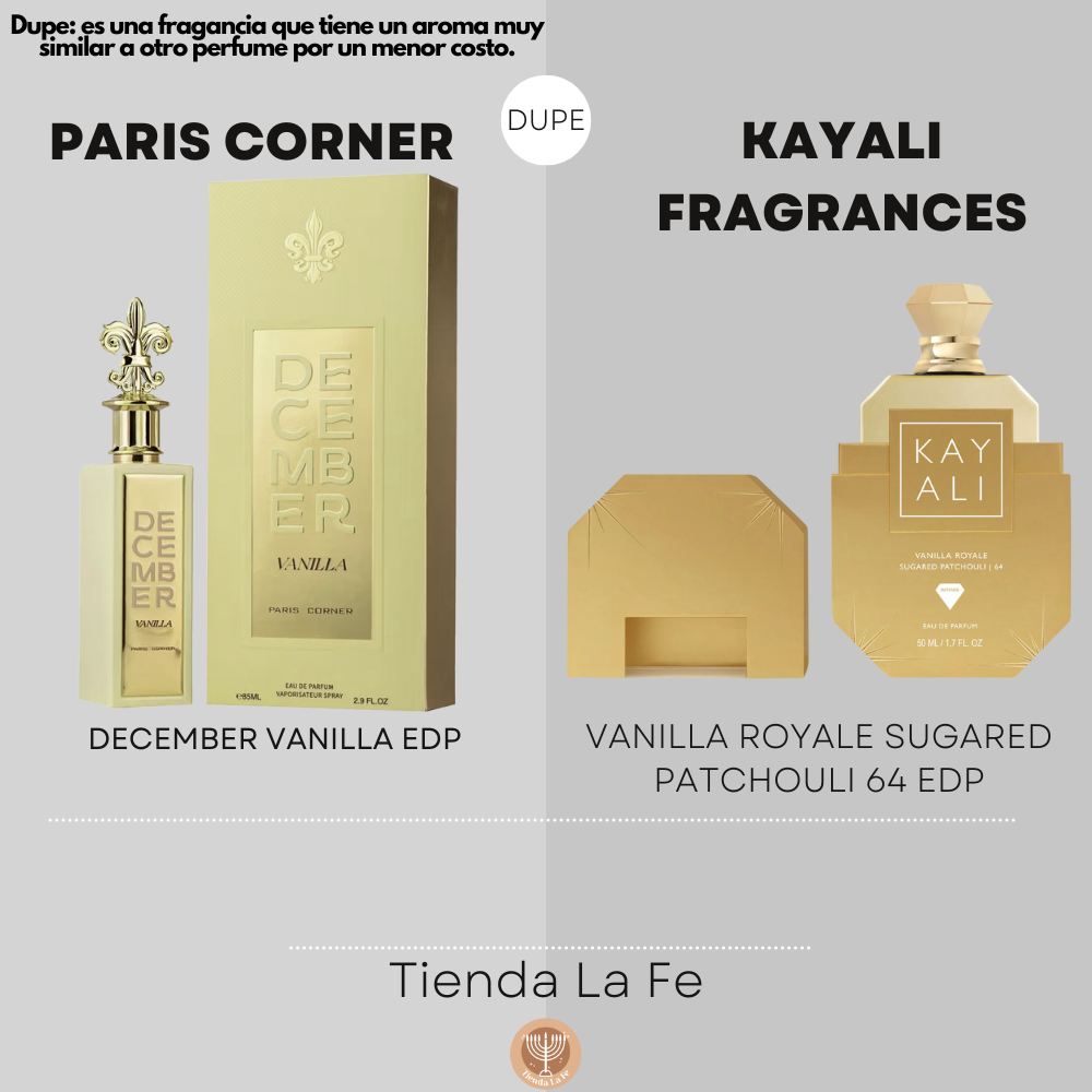 PARIS CORNER DECEMBER VANILLA EDP 85ML (M) (DUPE KAYALI FRAGRANCES VANILLA ROYALE SUGARED PATCHOULI 64 EDP)