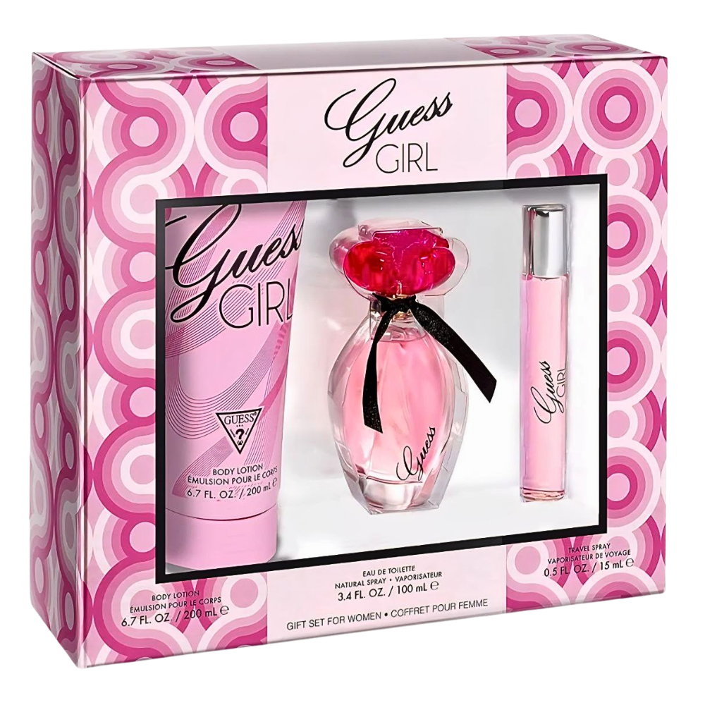 SET GUESS GIRL EDT 100ML EDT 15ML CREMA CORPORAL 200ML (M)