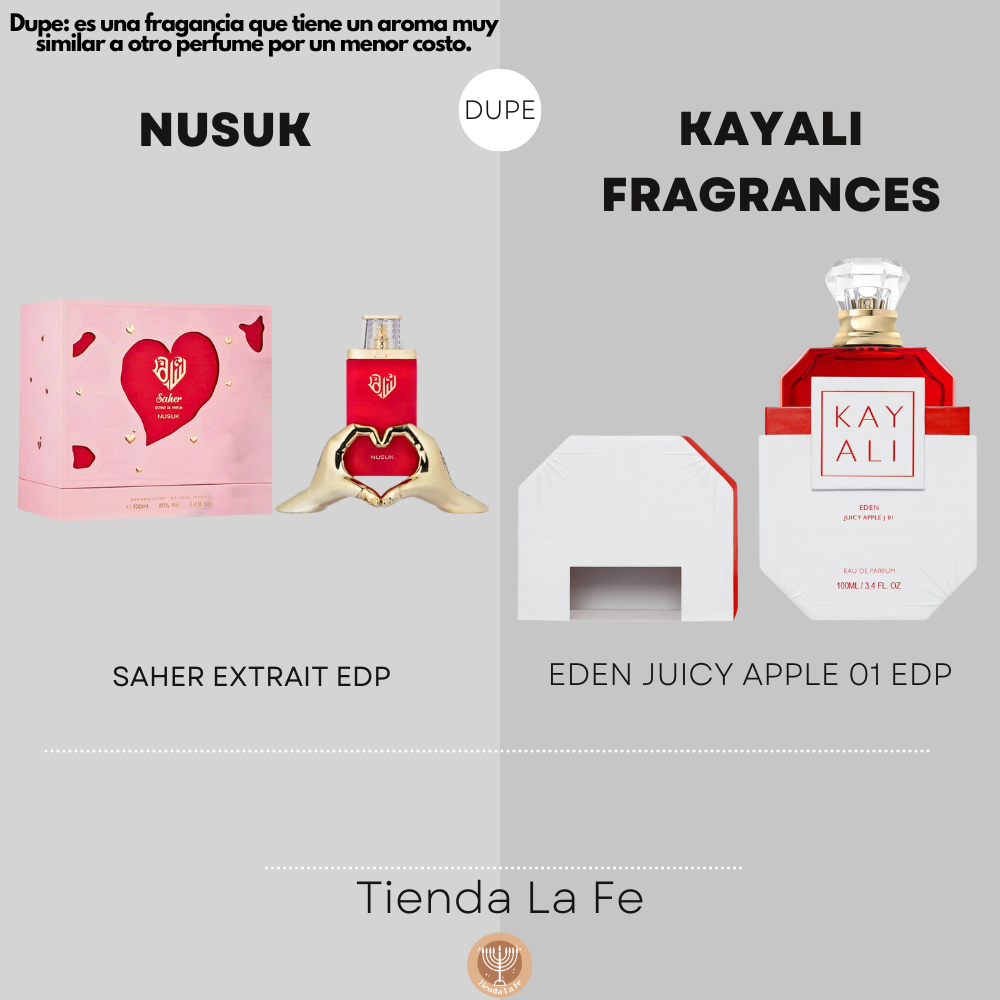 NUSUK SAHER EXTRAIT DE PARFUM 100ML (M) (DUPE KAYALI FRAGRANCES EDEN JUICY APPLE 01 EDP)