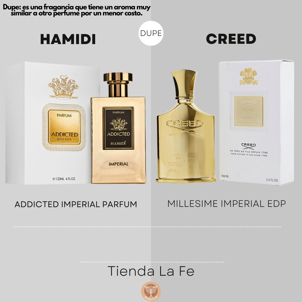 HAMIDI ADDICTED IMPERIAL PARFUM 120ML (U) (DUPE CREED MILLESIME IMPERIAL EDP)