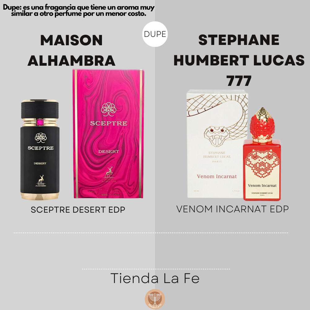 MAISON ALHAMBRA SCEPTRE DESERT EDP 100ML (M) (DUPE STEPHANE HUMBERT LUCAS 777 VENOM INCARNAT EDP)