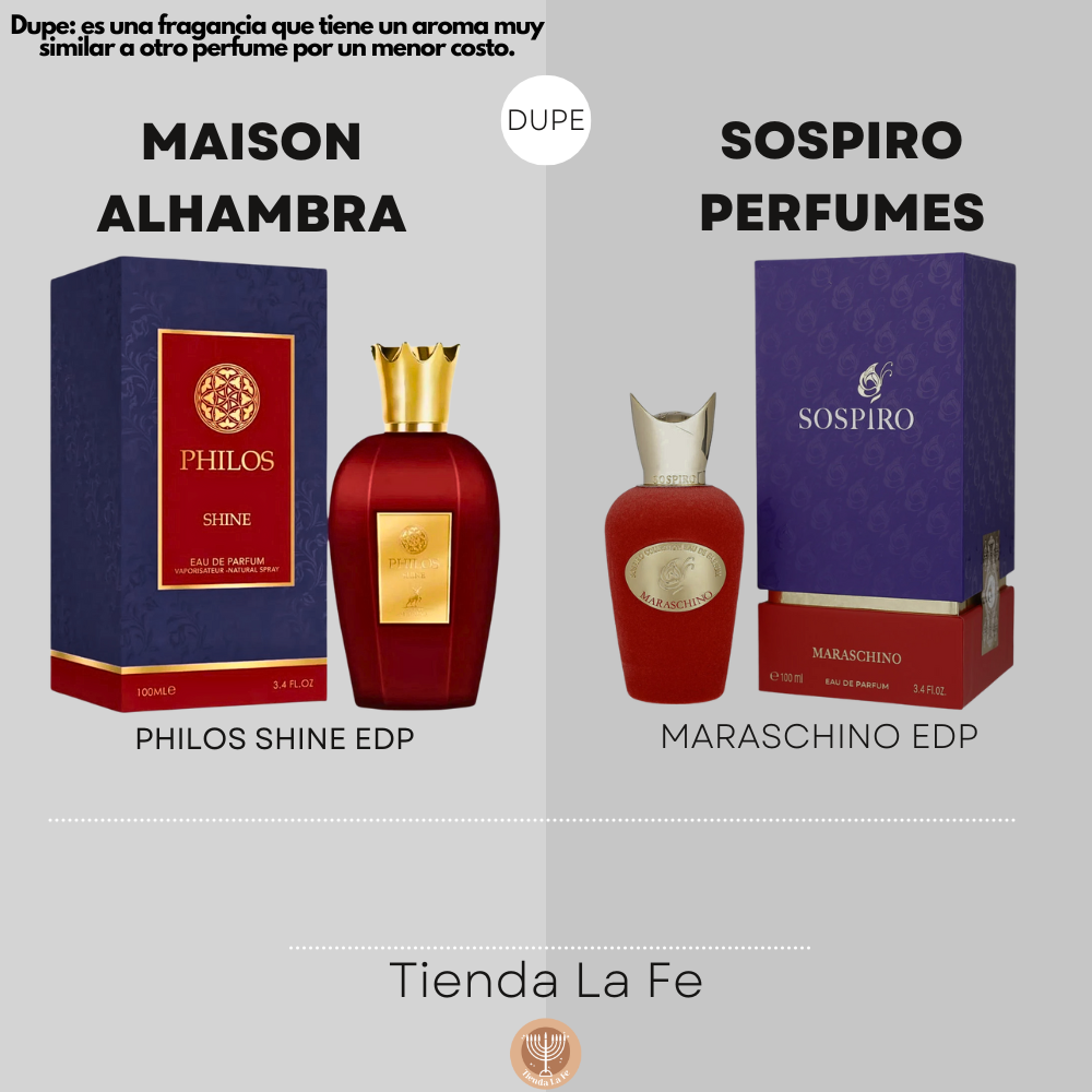 MAISON ALHAMBRA PHILOS SHINE EDP 100ML (M) (DUPE SOSPIRO PERFUMES MARASCHINO EDP)