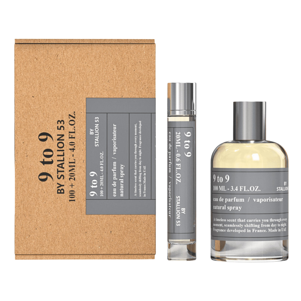 SET EMPER 9 TO 9 BY STALLION 53 EDP 100ML EDP 20ML (H) (DUPE JEAN PAUL GAULTIER ULTRA MALE INTENSE EDT)