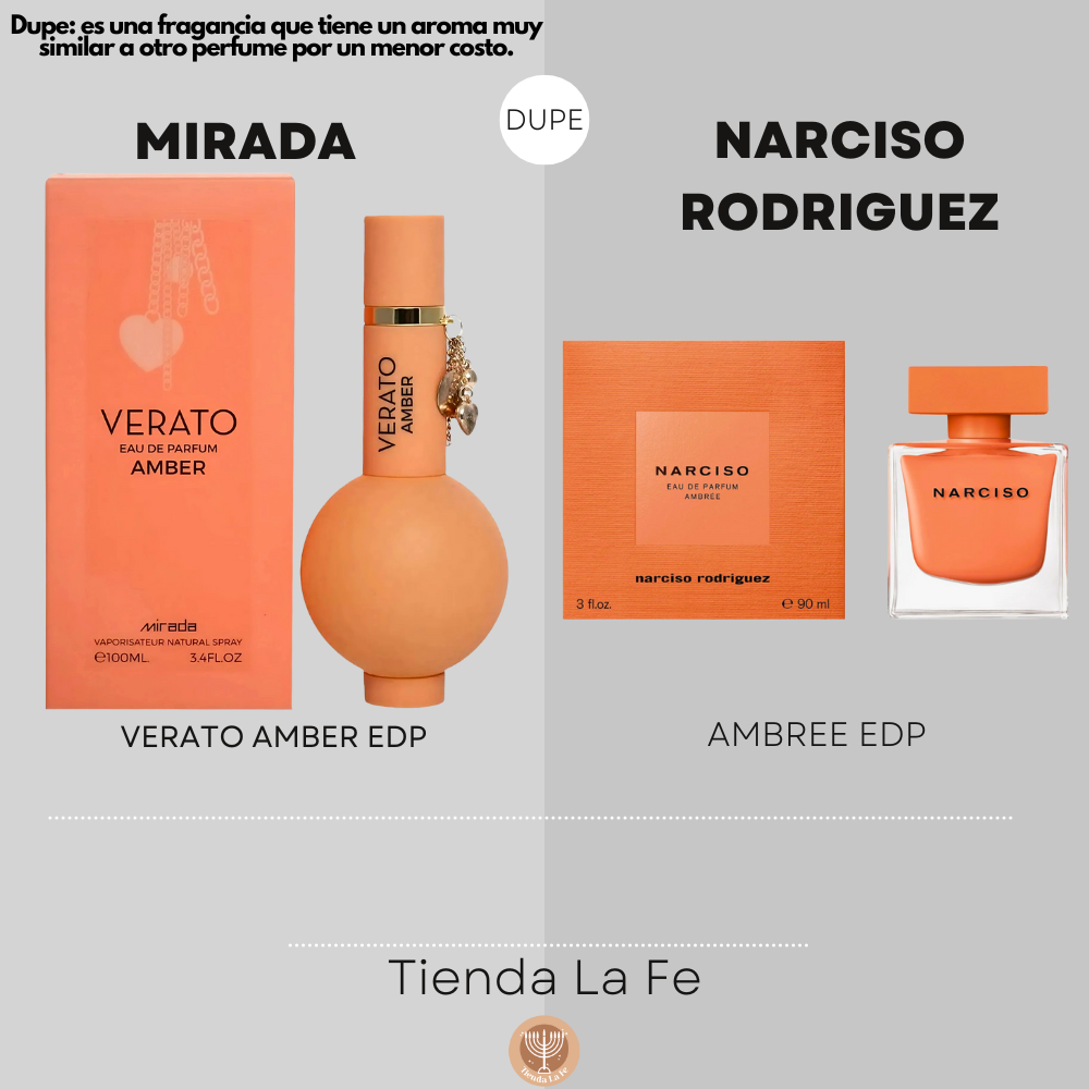 MIRADA VERATO AMBER EDP 100ML (M) (DUPE NARCISO RODRIGUEZ AMBREE EDP)