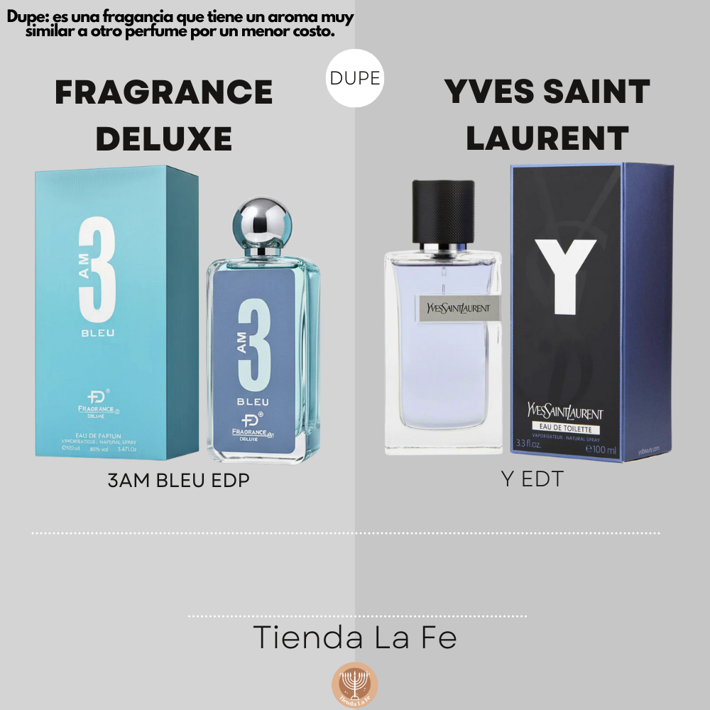 FRAGRANCE DELUXE 3AM BLEU EDP 100ML (H) (DUPE YVES SAINT LAURENT Y EDT)