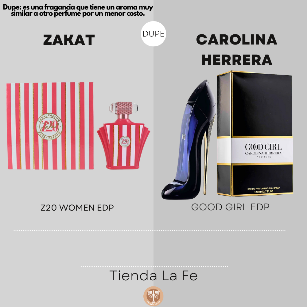 ZAKAT Z20 WOMEN EDP 100ML (M) (DUPE CAROLINA HERRERA GOOD GIRL EDP)