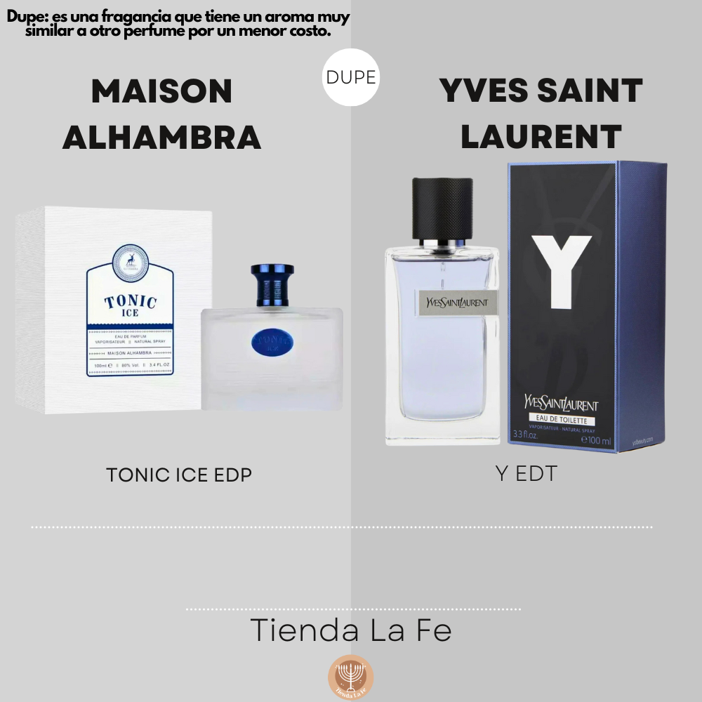 MAISON ALHAMBRA TONIC ICE EDP 100ML (H) (DUPE YVES SAINT LAURENT Y EDT)