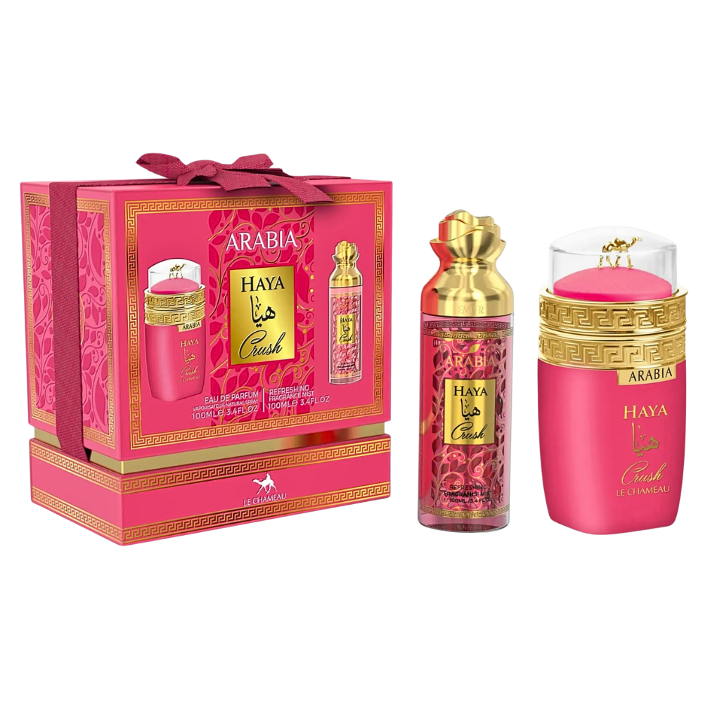 SET LE CHAMEAU ARABIA HAYA CRUSH EDP 100ML, SPLASH 100ML (M)