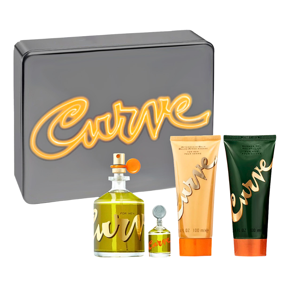 SET LIZ CLAIBORNE CURVE FOR MEN EDC 125ML EDC 7.5ML GEL DE DUCHA 100ML CREMA CORPORAL 100ML (H)