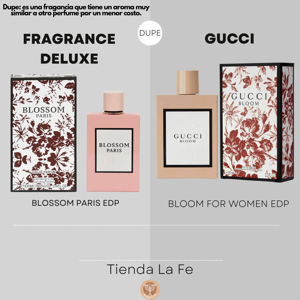 FRAGRANCE DELUXE BLOSSOM PARIS EDP 100ML (M) (DUPE GUCCI BLOOM FOR WOMEN EDP)