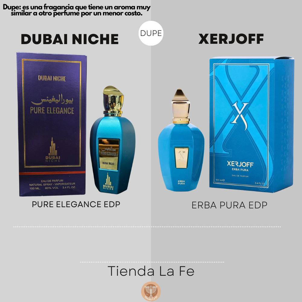 DUBAI NICHE PURE ELEGANCE EDP 100ML (U) (DUPE XERJOFF ERBA PURA EDP)