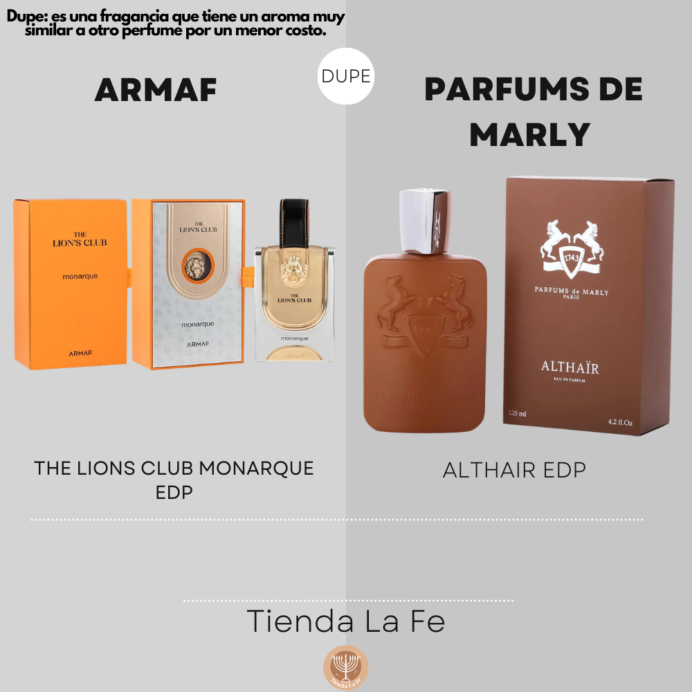 ARMAF THE LION'S CLUB MONARQUE EDP 100ML (H) (DUPE PARFUMS DE MARLY ALTHAIR EDP)