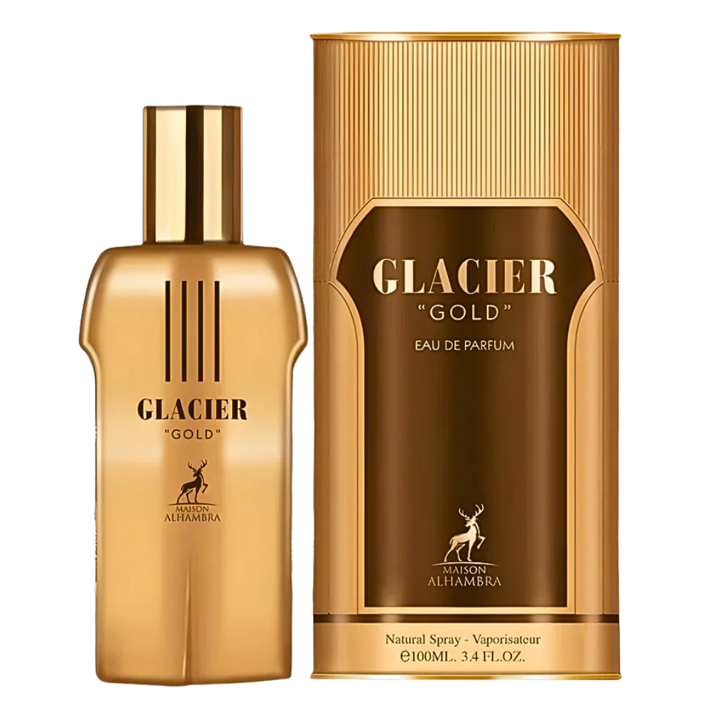 MAISON ALHAMBRA GLACIER GOLD EDP 100ML (H) (DUPE JEAN PAUL GAULTIER LE MALE ELIXIR PARFUM)
