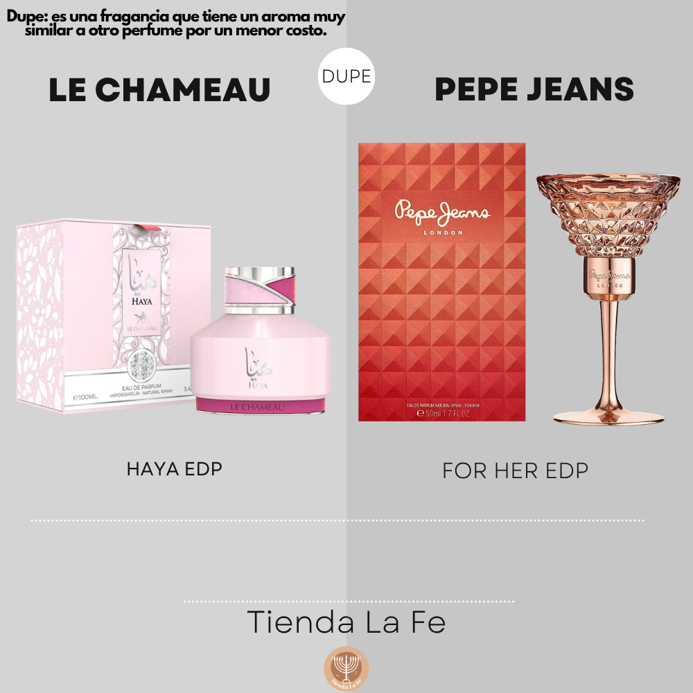 LE CHAMEAU HAYA EDP 100ML (M) (DUPE PEPE JEANS FOR HER EDP)