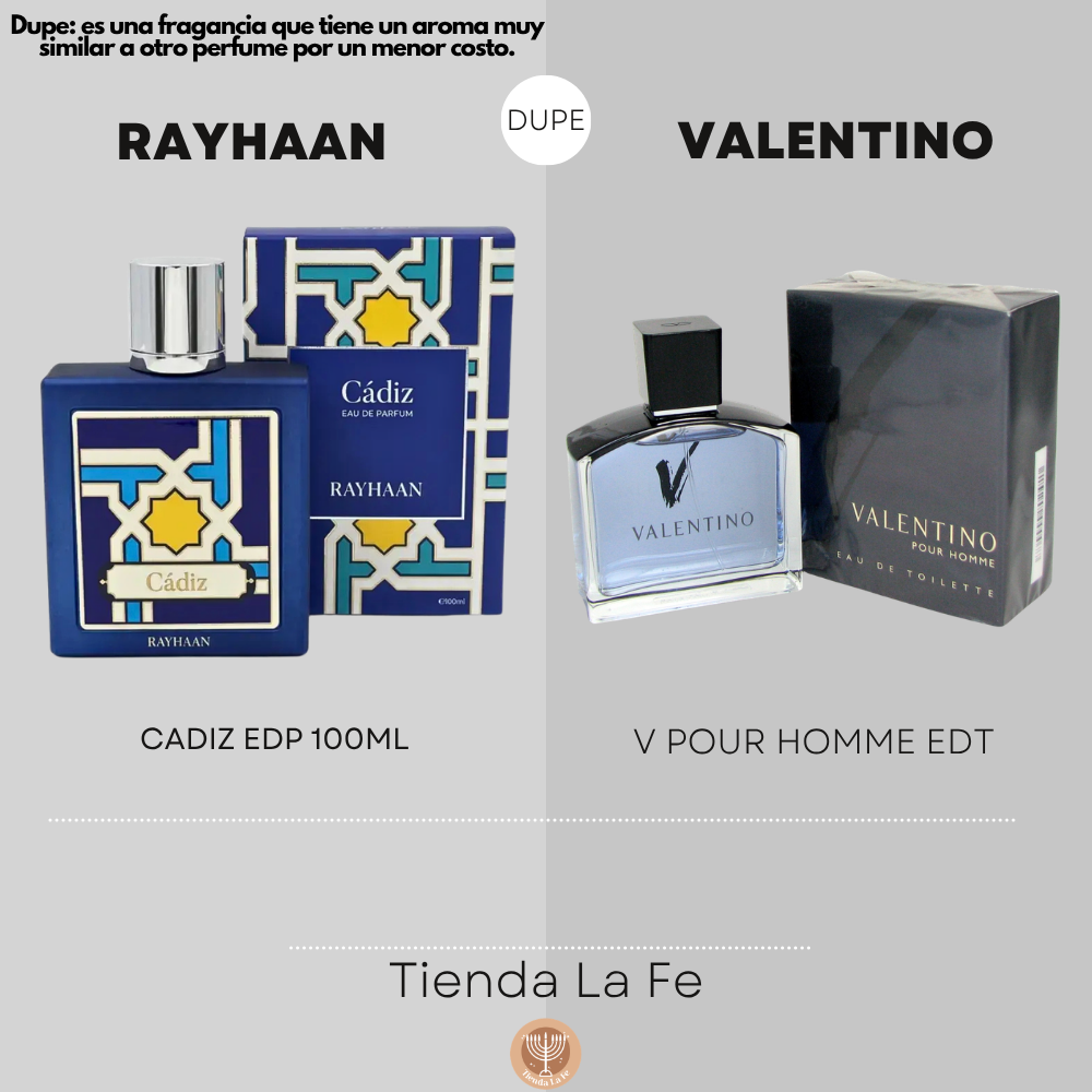 RAYHAAN CADIZ EDP 100ML (H) (DUPE VALENTINO V POUR HOMME EDT)