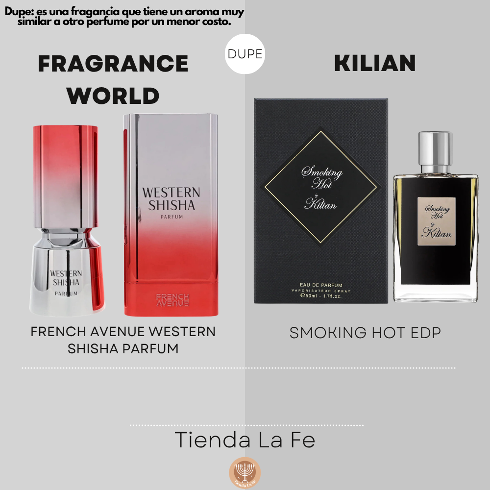 FRAGRANCE WORLD FRENCH AVENUE WESTERN SHISHA PARFUM 100ML (U) (DUPE KILIAN SMOKING HOT EDP)